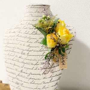 コサージュ黄色|造花専門店AOHANA