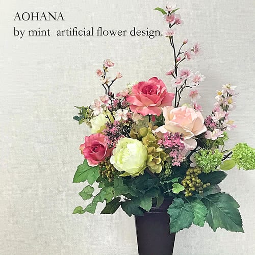 造花アレンジ桜|造花専門店AOHANA