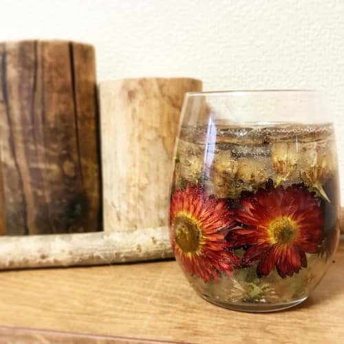 ヘリクリサムのボタニカルジェルキャンドル