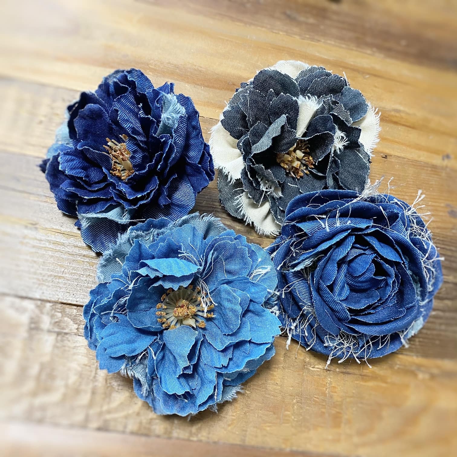 デニムコサージュ｜造花専門店AOHANA